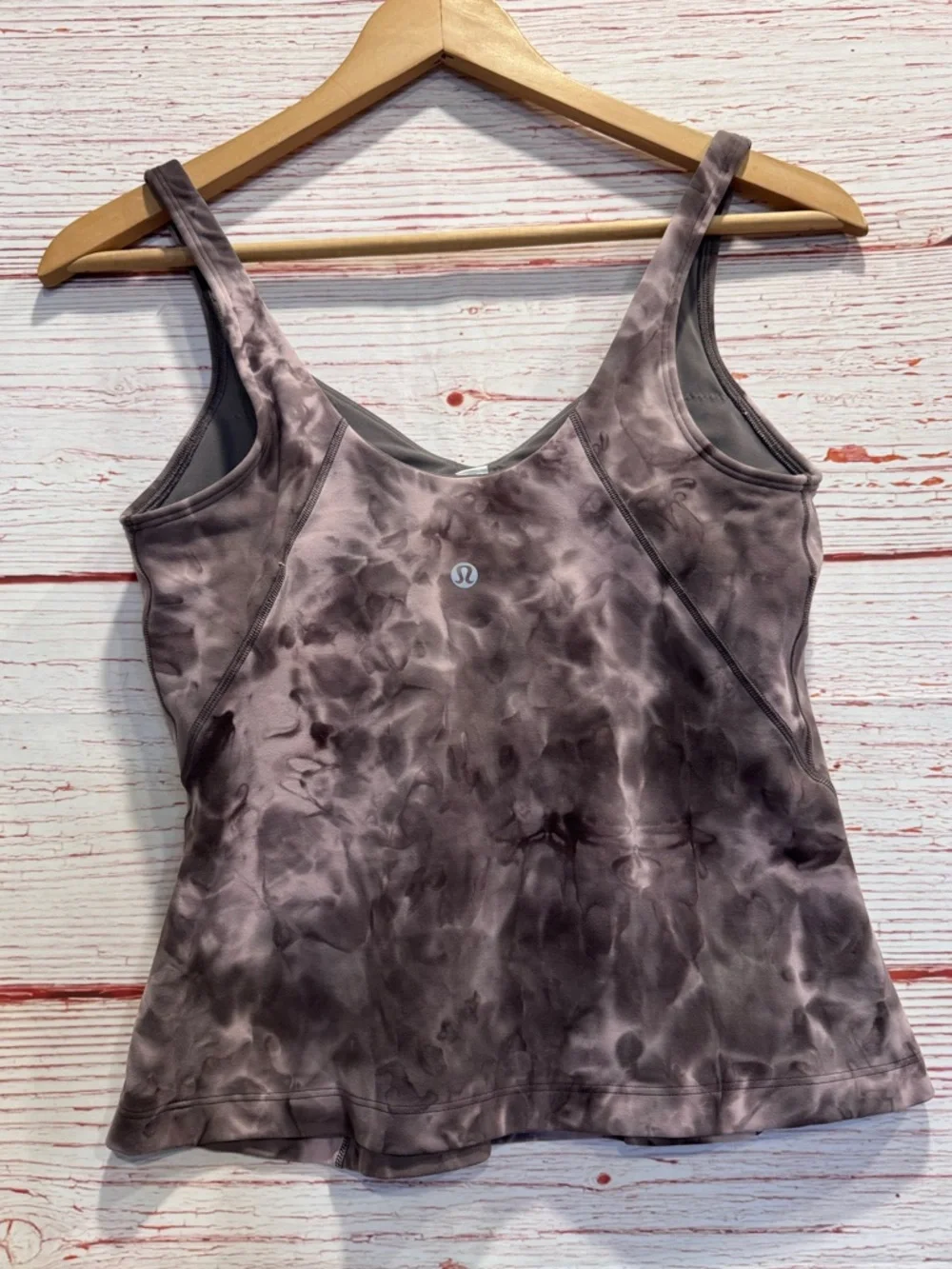 Lululemon Align Tank Top in Diamond Dye Mink Bery Lunar Rock Shadow Grey Sz 8